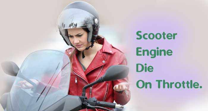 Why scooter engine stops on quick throttle