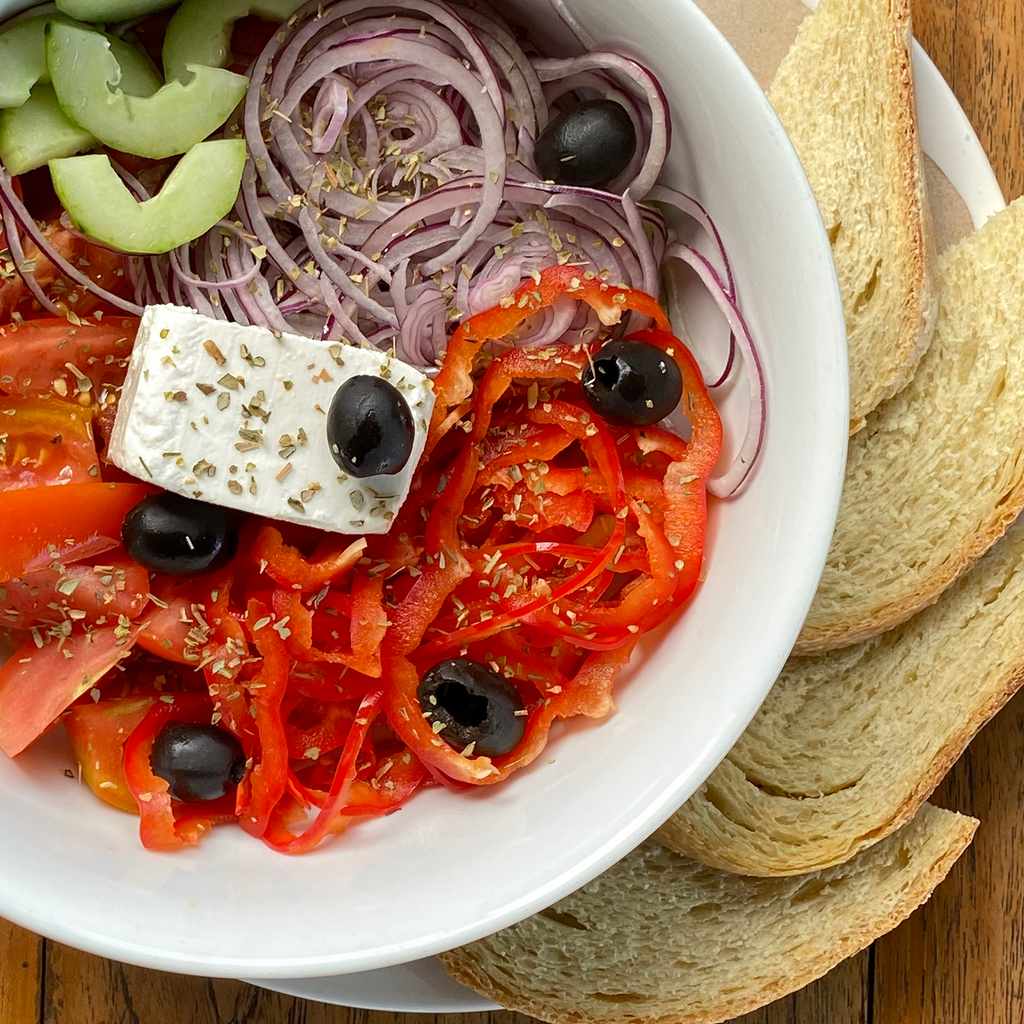 salads: greek salad