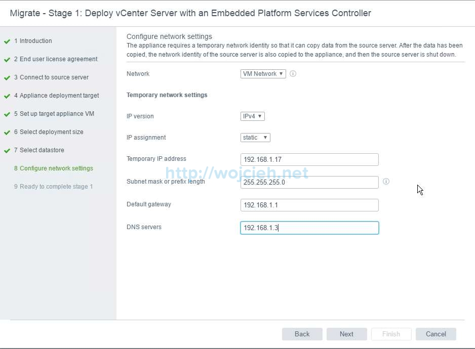 Migration of vCenter Server 6.x to vCenter Server 6.5 - 13