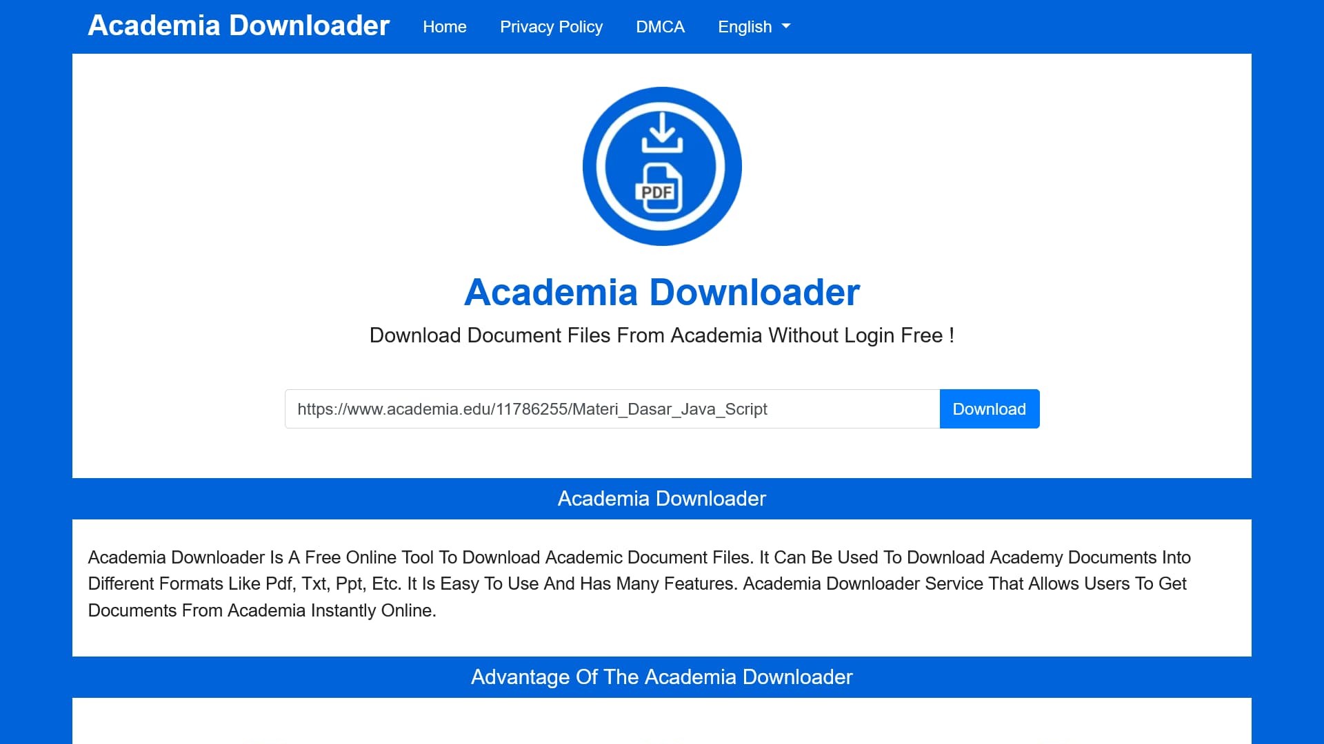 Academia Downloader