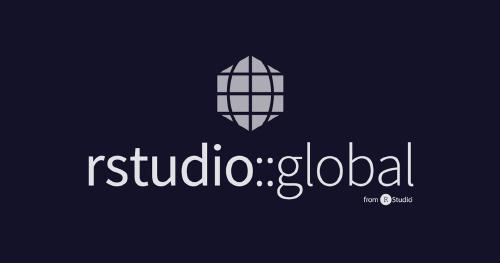 Thumbnail a logo for the virtual event called rstudio::global(2021)
