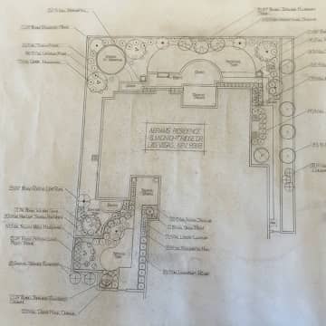 blueprint plans for a yard layout