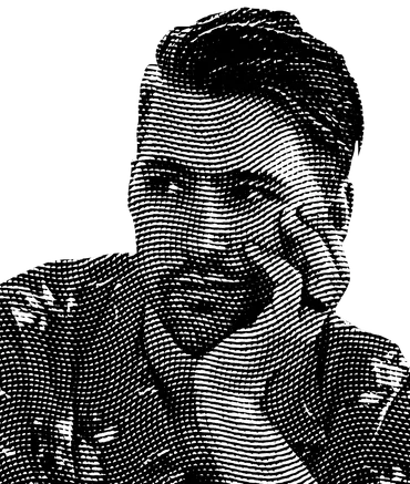 Halftone black and white image of undefined