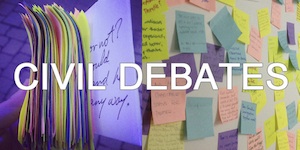 Civil Debates Post it Box