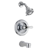 image Classic 1-Handle Tub and Shower Faucet Trim Kit in Chrome Valve Not Included