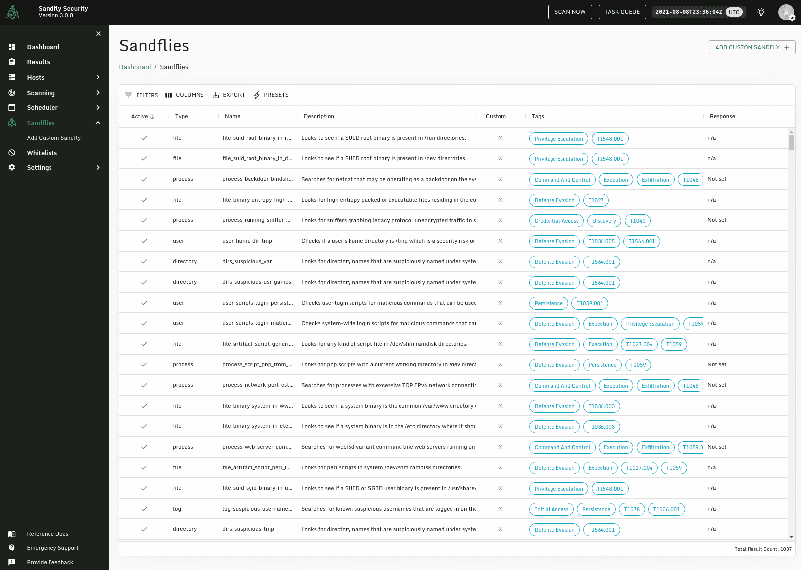 Packet process sniffer example