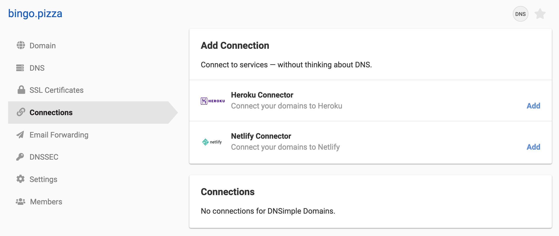 Create a connection to Netlify