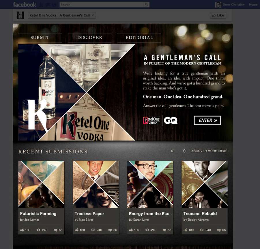 Ketel One Homepage