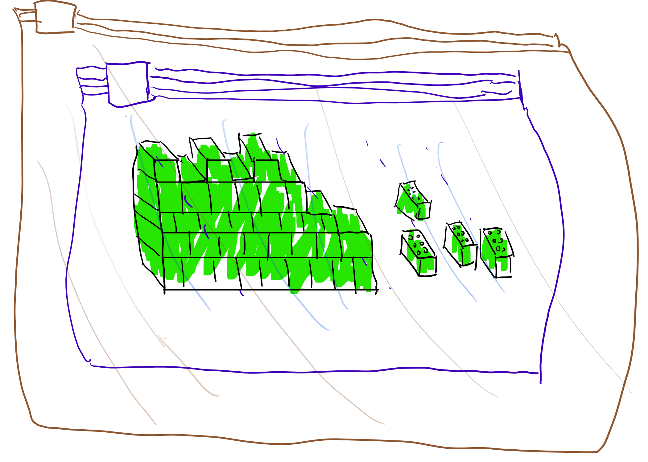 16.5: To build a castle from radioactive Lego bricks, which can be kept safe in a special ziploc bag for 10 seconds, we can: 1) Place the bricks in a bag, and place the bag inside an outer bag. 2) Manipulate the inner bag through the outer bag to remove the bricks from it in 9 seconds, and spend 1 second putting one brick in place 3) Now the outer bag has 9 seconds of life left, and we can put it inside a new bag and repeat the process.