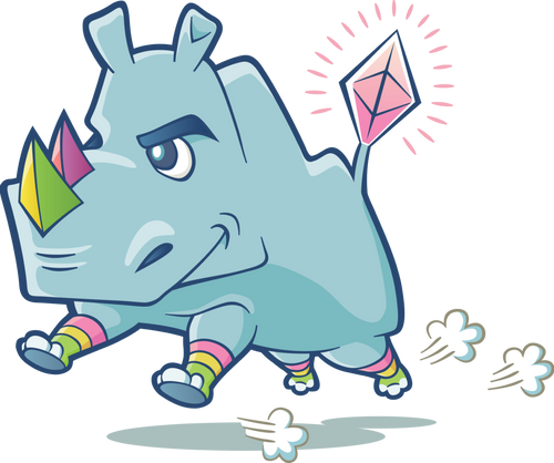 Image of the Rhino mascot for the eth2 launchpad.
