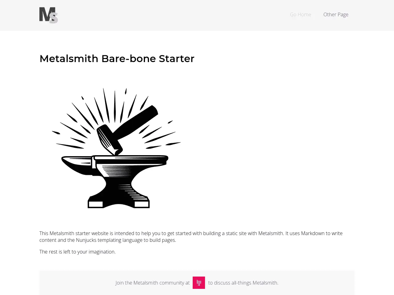 wernerglinka/metalsmith-bare-bones-starter