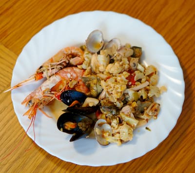 fotografía del plato