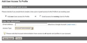 Add user account panel