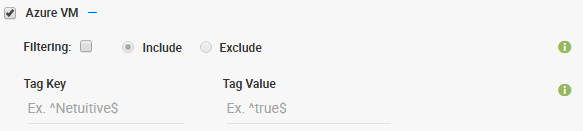 Azure vm expand filters