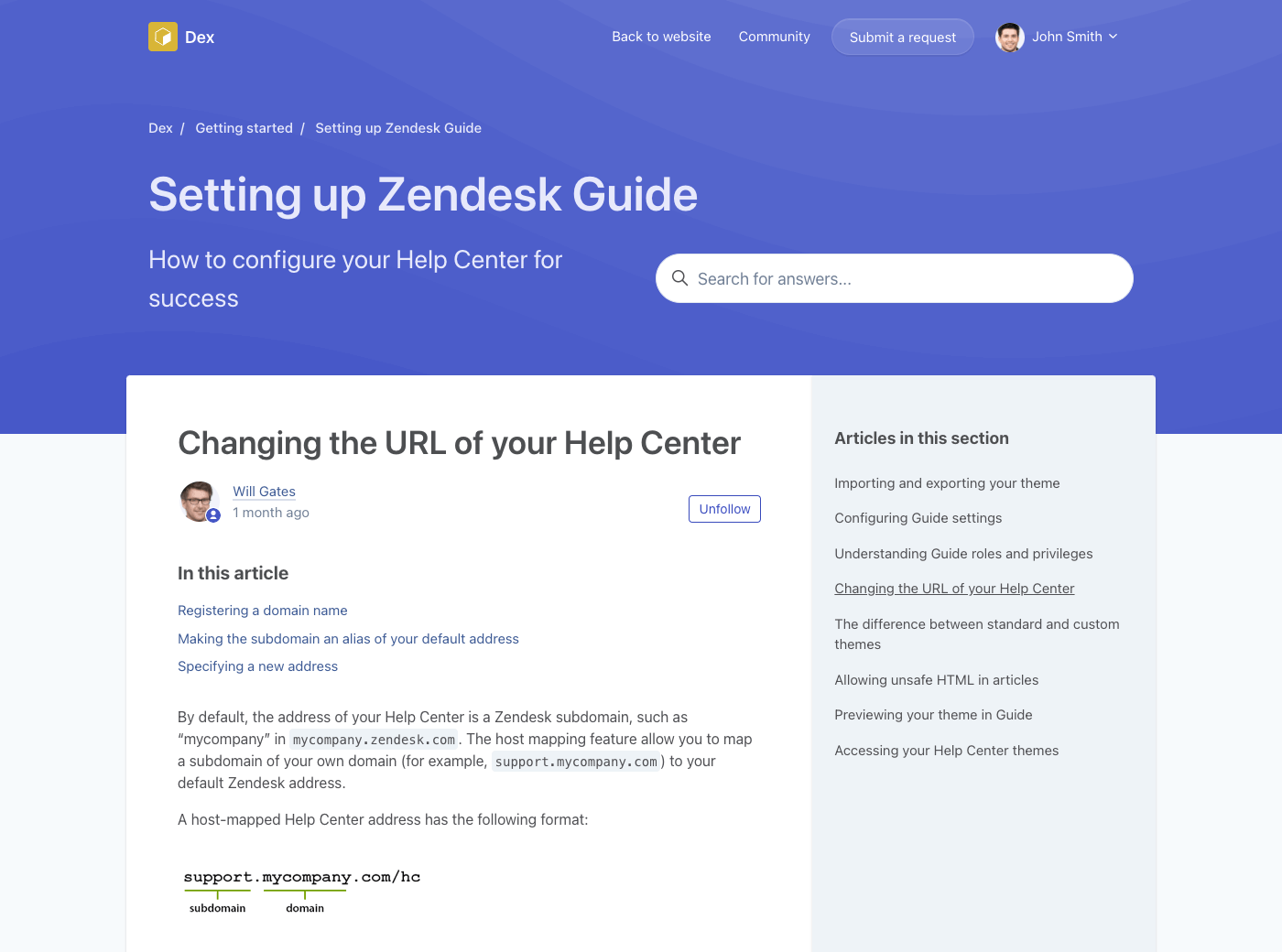 Dex Zendesk Guide theme - Screenshot 5