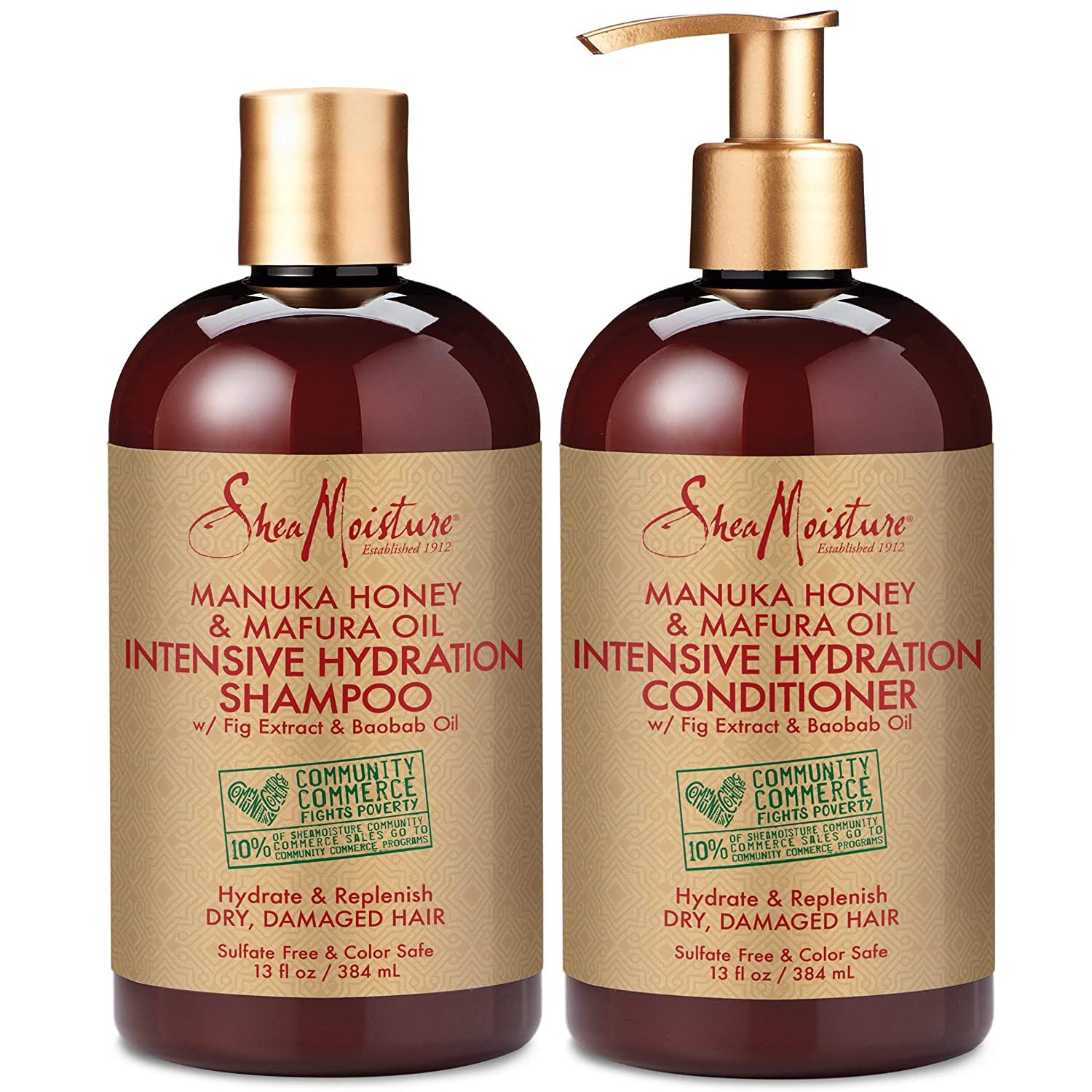 Shea Moisture Manuka Honey & Mafura Oil Intensive Hydration Shampoo and Conditioner