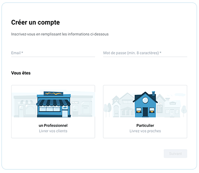 Création de compte Création de compte