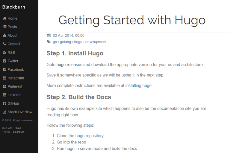 Complete List | Hugo Themes