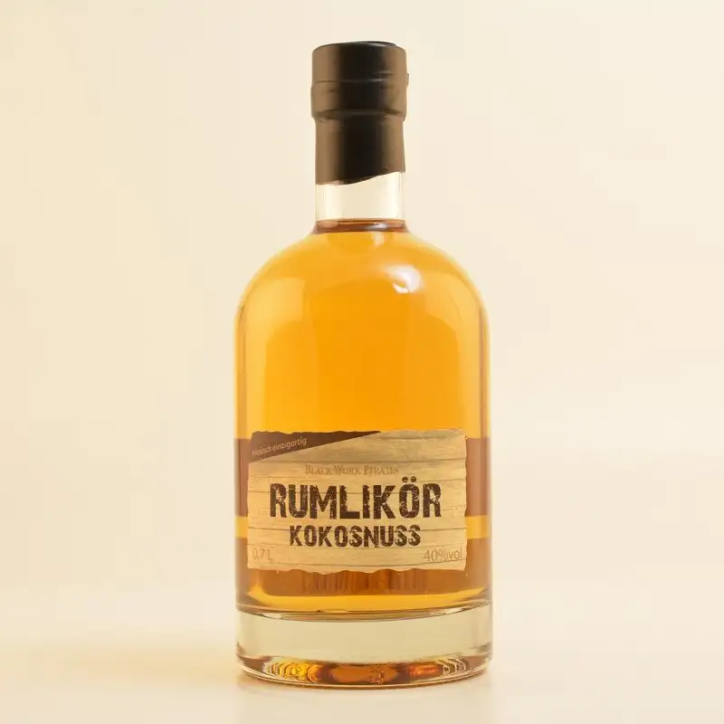 Image of the front of the bottle of the rum Rumlikör Kokosnuss
