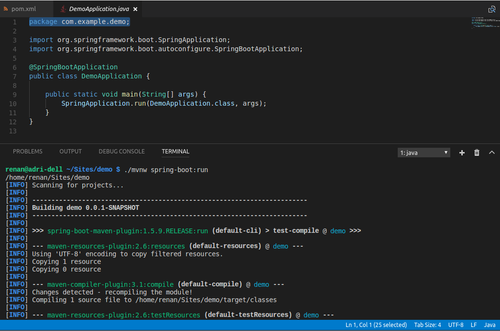 Using Spring Boot with Visual Studio Code