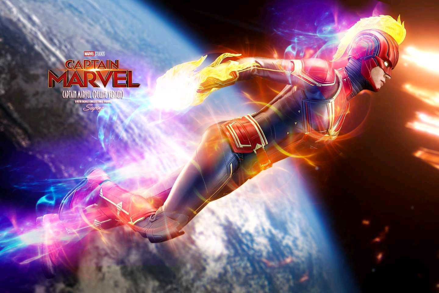 Hot Toys Captain Marvel 1/6 Action Figure | Figround