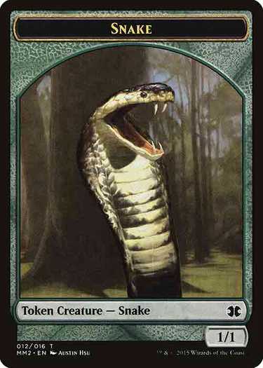 11 Green Snake Creature Token Mtgonl Tokens