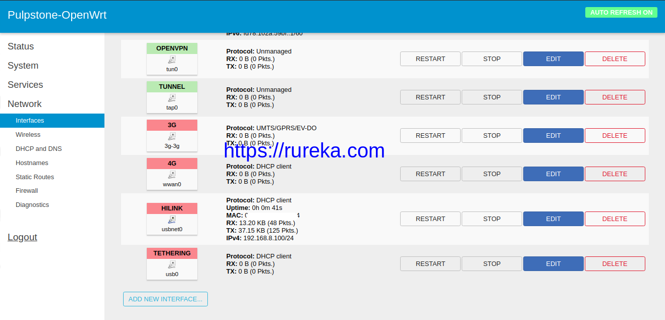 Install Pulpstone Openwrt Di Stb Fiberhome Hg680p Rureka