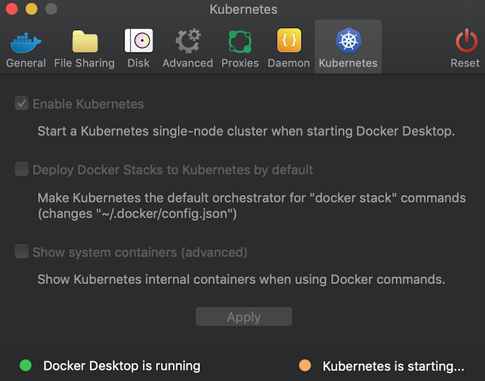 docker beta for mac kubernetes installation package