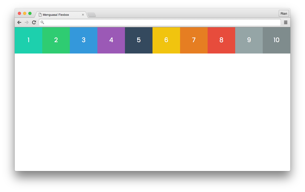 Penerapan display: flex