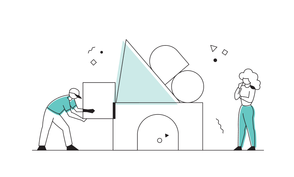 An illustration showing a test action in-progress.