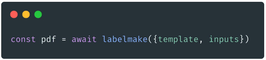 labelmake code