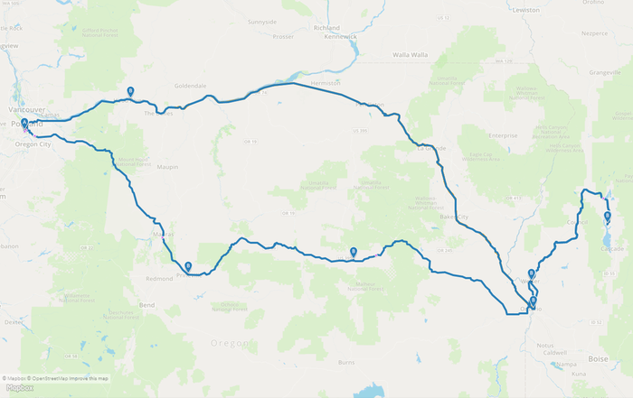 The Route for our Trip