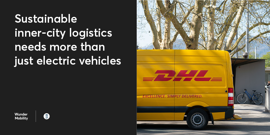 Template titled "Sustainable inner-city logistics needs more than just electric vehicles".