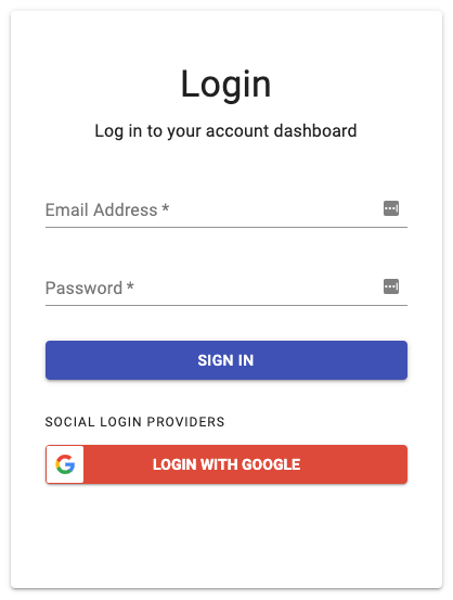 Google OAuth Login Button