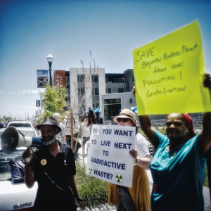 Protest against pollution and gentrification