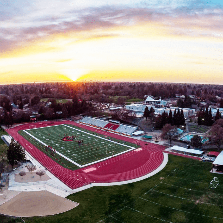 Jesuit High School's football field