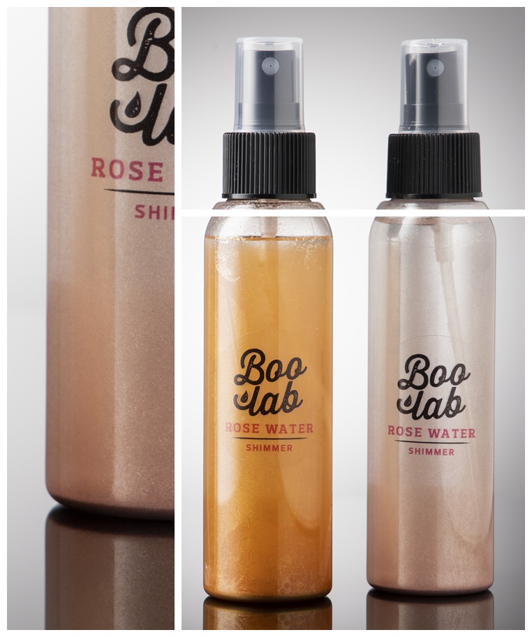 Boolab Ružina vodica Rose Water Shimmer u originalnoj ambalaži.
