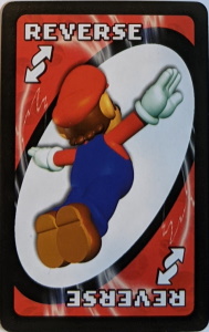Nintendo Red Uno Reverse Card