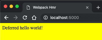 Webpack Hot Module Reloading Webpack Hot Module Reloading