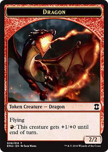 2/2 Red Dragon Creature Token | MTG.onl Tokens