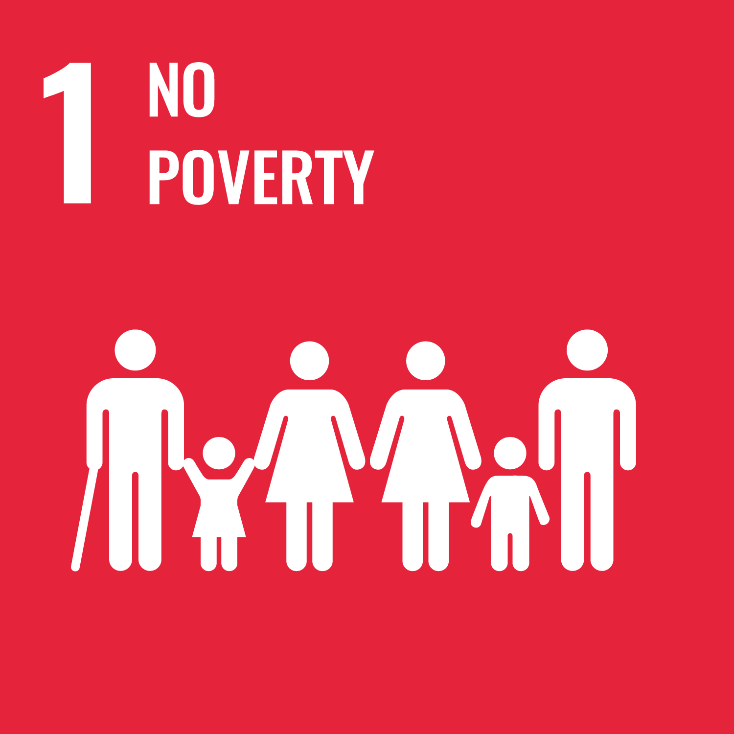 SDG Goal 1 - No Poverty icon