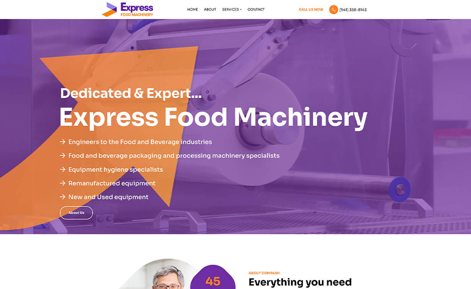 Express Food Machinery Website