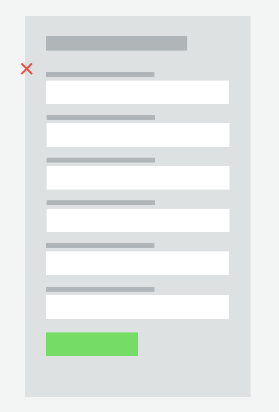 Incorrect Form Layout Usage