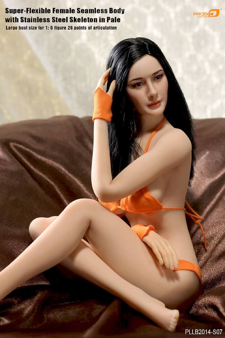 TBLeague PLLB2014-S07 Super-Flexible Female Seamless Body with Stainless Steel Skeleton in Pale/large bust size for 1/6th Scale Figure TBLeague PLLB2014-S07 Super-Flexible Female Seamless Body with Stainless Steel Skeleton in Pale/large bust size for 1/6th Scale Figure