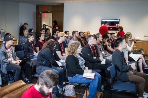 Last years lunch session crowd in Toronto