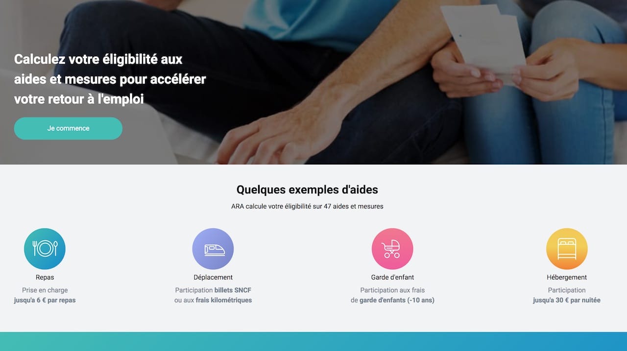 Interface de Clara - Vos aides en un clic