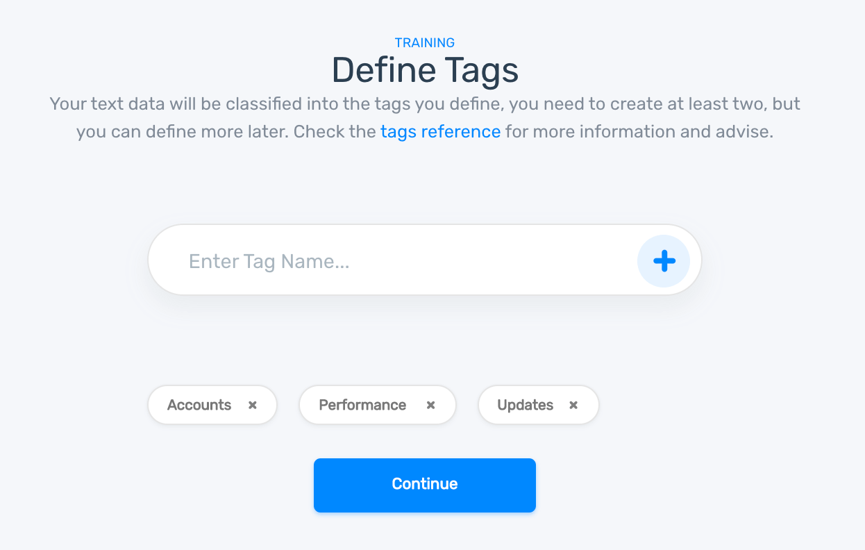 defining tags for the aspect classifier