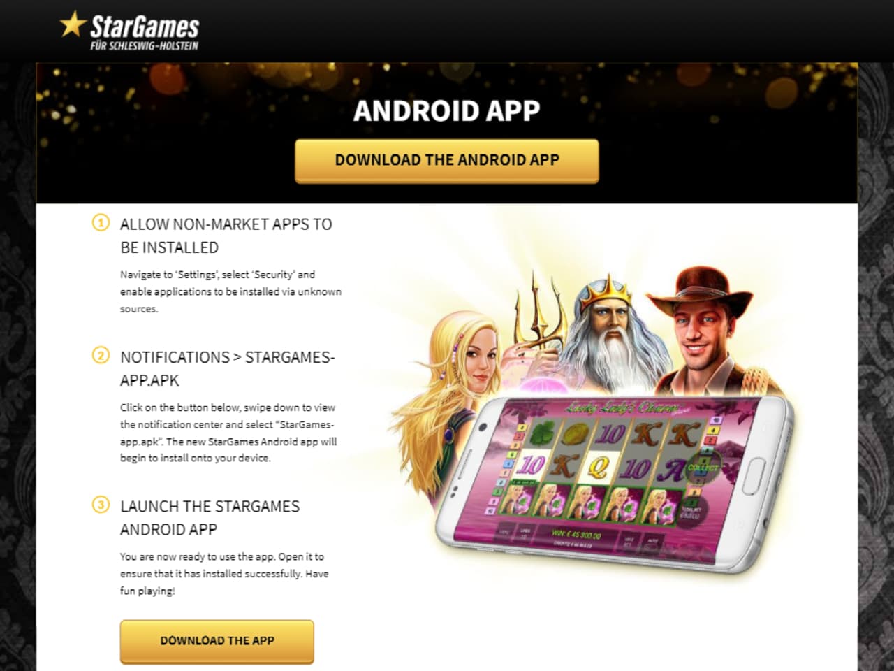 Stargames Mobile Landingpage Stargames Mobile Landingpage