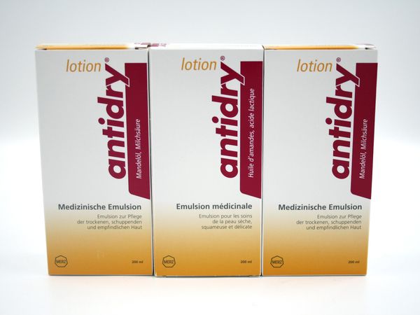3x ANTIDRY Lotion - Medizinische Emulsion