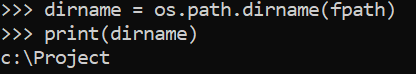 Use os.path.dirname to Find Directory Name from the File Path in Python